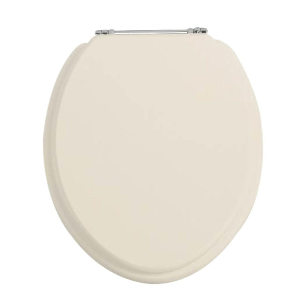 HB Toilet Seat Cream / Silver traditionaltaps.co.nz