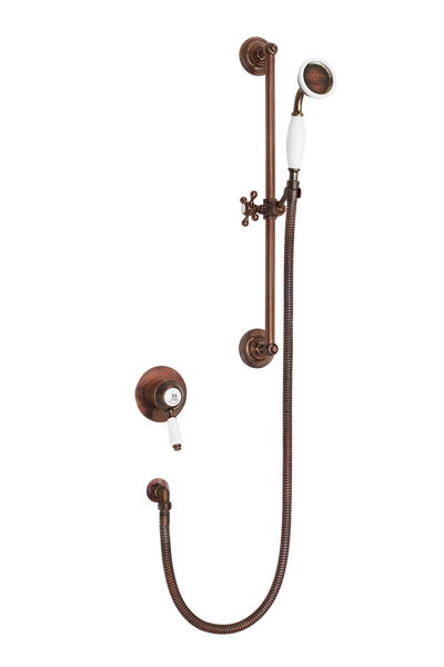 Traditional Concealed Shower With Flexible Kit - Metal Lever