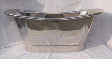 Nickel Freestanding Roll Bath